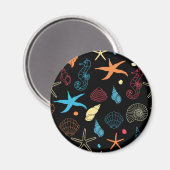 Meereslebewesen Magnet (Vorderseite/Rückseite)