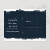 Meereslebewesen Muscheln SAVE THE DATE Ankündigungspostkarte (Rückseite)