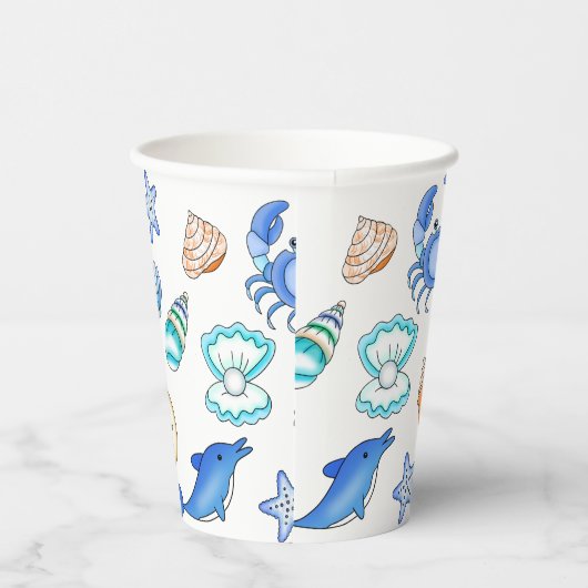 Meereslebewesen Pappbecher (Rechts)