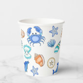 Meereslebewesen Pappbecher (Vorderseite)