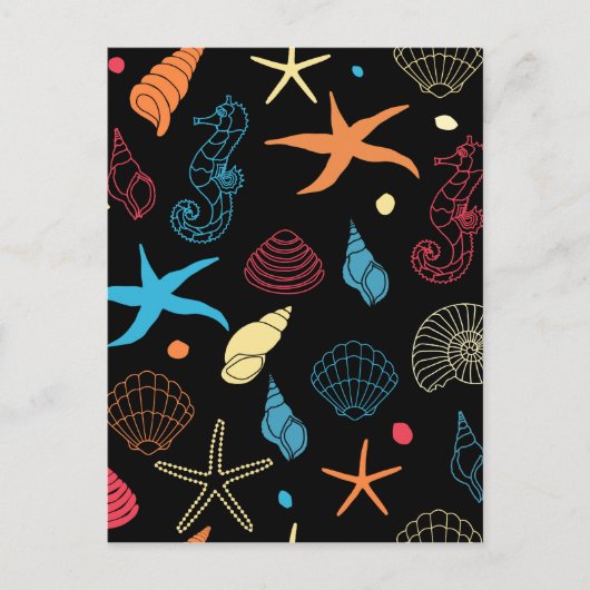 Meereslebewesen Postkarte (Vorderseite)