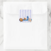 Meereslebewesen Quadratischer Aufkleber (Tasche)