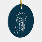 Meereslebewesen Quallen modern Keramik Ornament (Rechts)