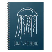 Meereslebewesen Quallen modern Notizblock (Vorderseite)