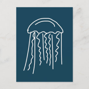 Meereslebewesen Quallen modern Postkarte