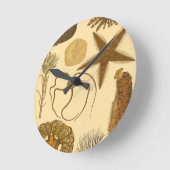 Meereslebewesen Runde Wanduhr (Winkel)