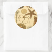 Meereslebewesen Runder Aufkleber (Tasche)