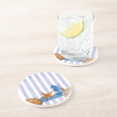 Meereslebewesen Sandstein Untersetzer (Seite)