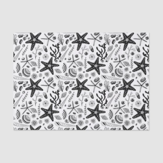 Meereslebewesen Seidenpapier (Vorderseite)