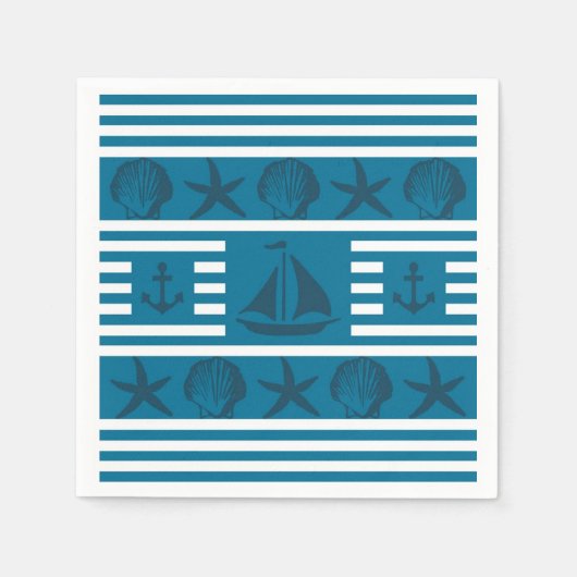 Meereslebewesen Serviette (Vorderseite)