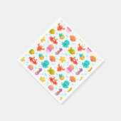 Meereslebewesen Serviette (Ecke)