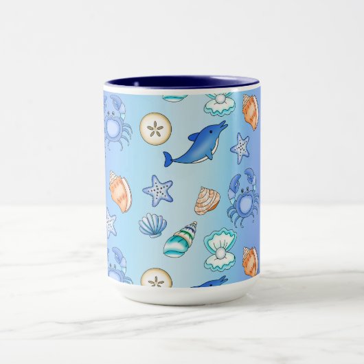 Meereslebewesen Tasse (Zentrum)