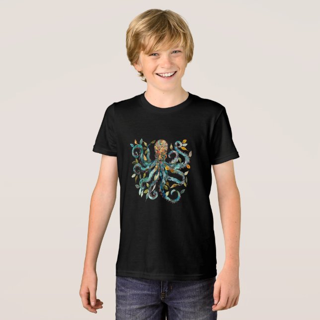 Meereslebewesen Tri-Blend Shirt (Vorderseite voll)