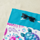 Meereslebewesen unter dem Meer Strandtuch (Beispiel)