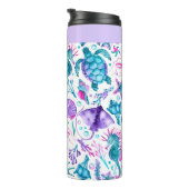 Meereslebewesen unter dem Meer zum Geburtstag Thermosbecher (Nach rechts gedreht)