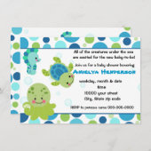 Meereslebewesen unter der Einladung (Vorne/Hinten)