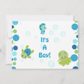 Meereslebewesen unter der Einladung (Rückseite)