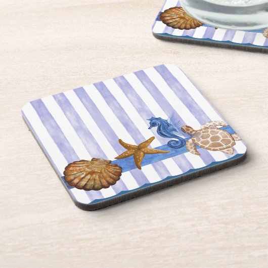 Meereslebewesen Untersetzer (Linke Seite)