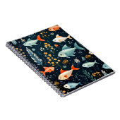 Meereslebewesen Unterwassertiere Fische Notizblock (Rechte Seite)