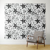 Meereslebewesen Wandteppich (Beispiel (Horizontal))