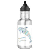 Meereslebewesen Wortart Edelstahlflasche (Rechts)