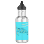 Meereslebewesen Wortart Edelstahlflasche (Links)