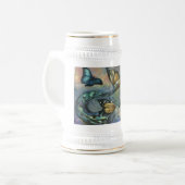 "Meeresmonarchin' Bierglas (Vorderseite Links)