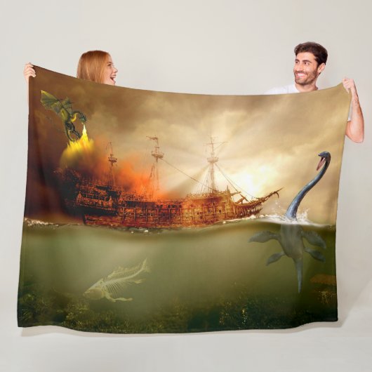 MEERESMONSTERS FLEECEDECKE (Beispiel)