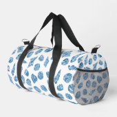 Meeresmuschel Nautical Aquarell Blau Reise oder Fi Duffle Bag (Rechte Ecke)