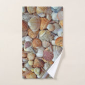 Meeresmuscheln Badhandtuch Set (Handtuch)