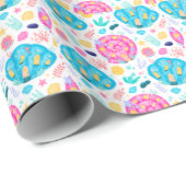 Meeresmuscheln Geschenkpapier (Rolleneckpunkt)