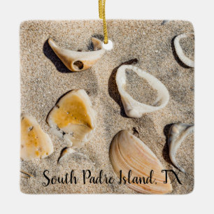 Meeresmuscheln & Sanddünen Keramikornament