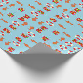 Meeresmuster Geschenkpapier (Ecke)