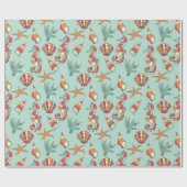 Meeresmuster Geschenkpapier (Flach)