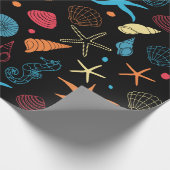 Meeresmuster Geschenkpapier (Ecke)