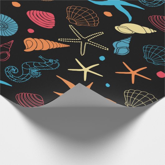 Meeresmuster Geschenkpapier (Ecke)