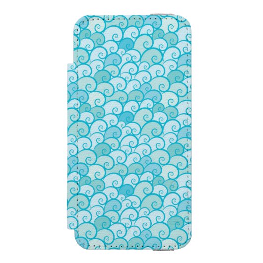Meeresmuster Incipio iPhone Geldbeutel-Hülle (Folio Vorderseite)