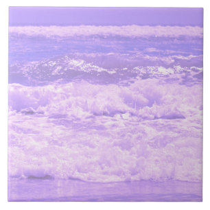 Meeresnaturwellen Schaumwasser Fliese