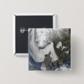 Meeresnebel in Skandinavien Button (Vorne & Hinten)