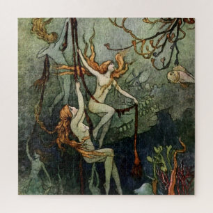 „Meeresnymphen“ von Warwick Goble Puzzle