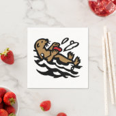 Meeresotter Decorative Tiles Serviette (Beispiel)