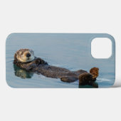 Meeresotter, der im Ozean zurückschweben Case-Mate iPhone Hülle (Rückseite (Horizontal))