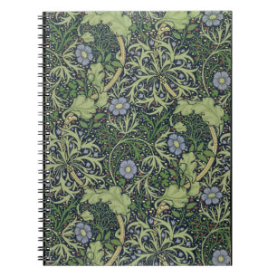 Meerespflanze-Tapeten-Entwurf, gedruckt durch Notizblock