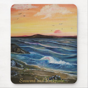 Meerespflanze und Rockpools. Mousepad