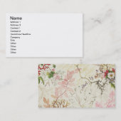 Meerespflanzeentwurf für silk Material (w/c auf Visitenkarte (Vorne/Hinten)