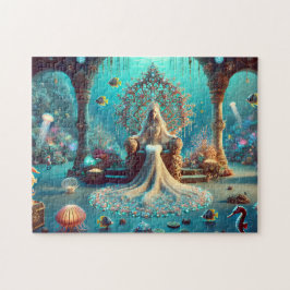 Meeresprinzessin Unterwasser-Korallenthron-Saal Puzzle