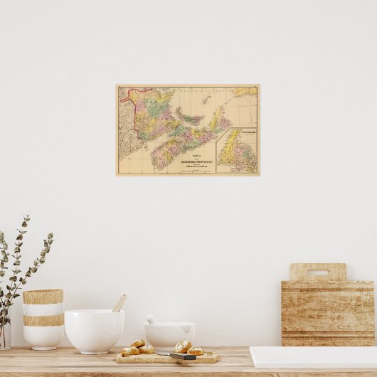 Meeresprovinzen Poster (Küche)