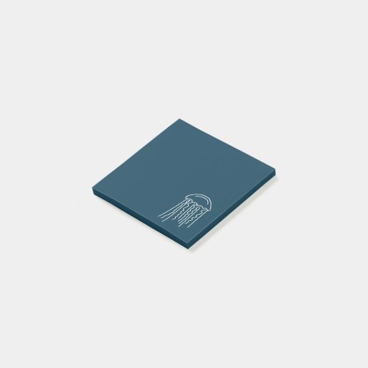 Meeresquallen Post-it Klebezettel (angewinkelt)