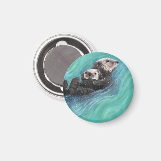 Meeresraupe Magnet (Vorderseite/Rückseite)