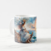 Meeresrauschen bei Sonnenuntergang Kaffeetasse (Vorderseite Links)